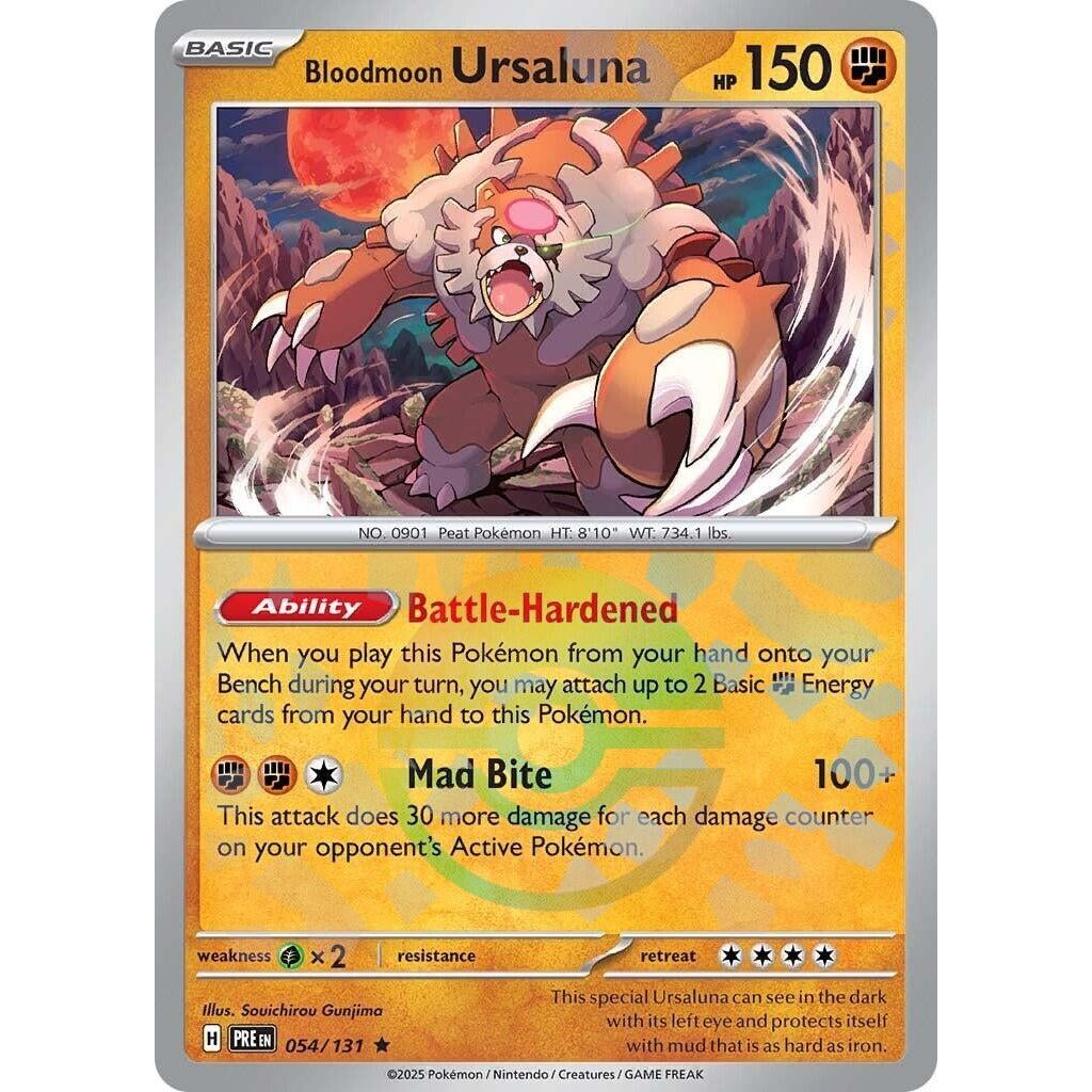 ursaluna v pokemon card value Bloodmoon Ursaluna (Poke Ball Pattern) (054/131) (PRE) | Buy Pokemon Cards  Canada