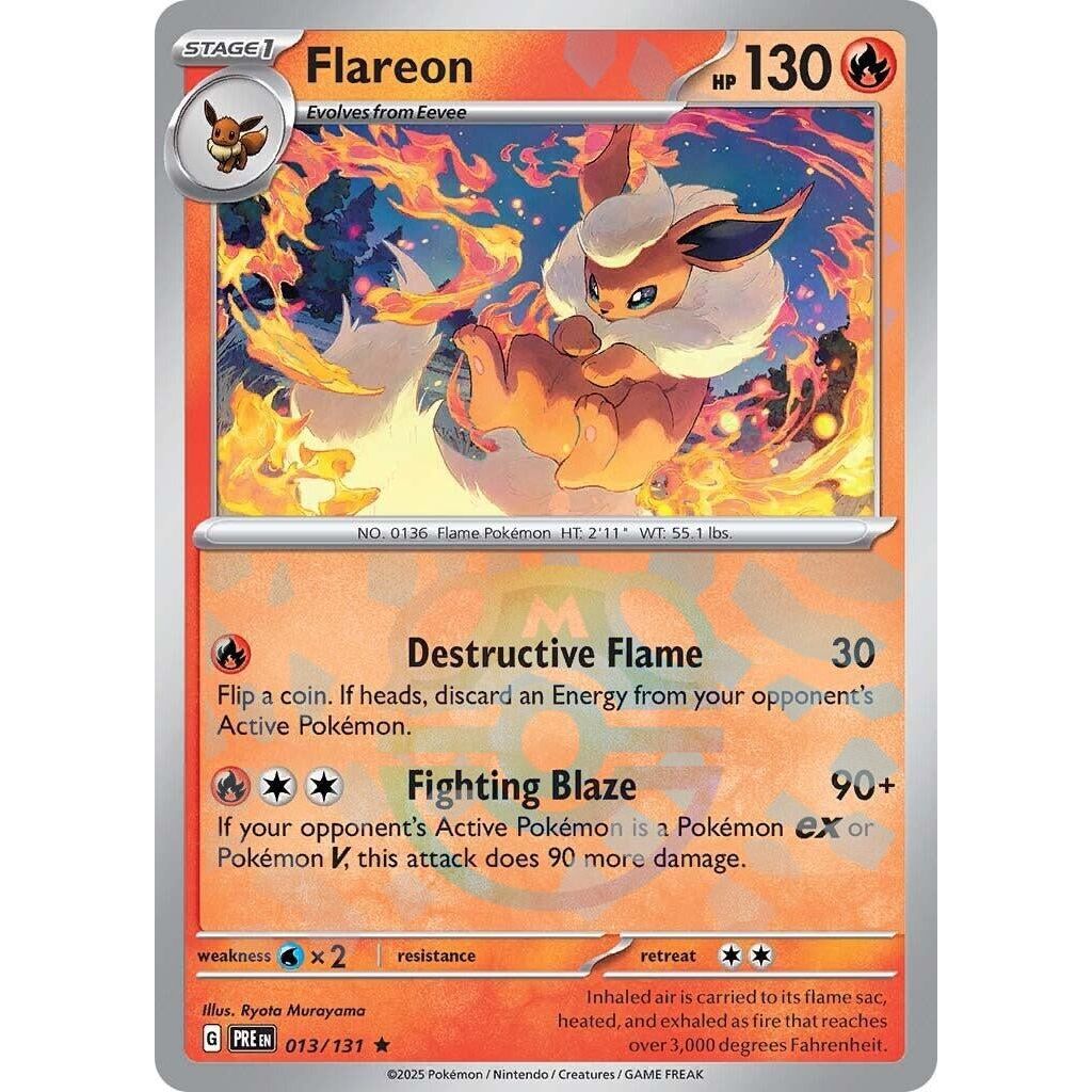 Image for Flareon (Master Ball Pattern) (013/131) (PRE) - Pokemon