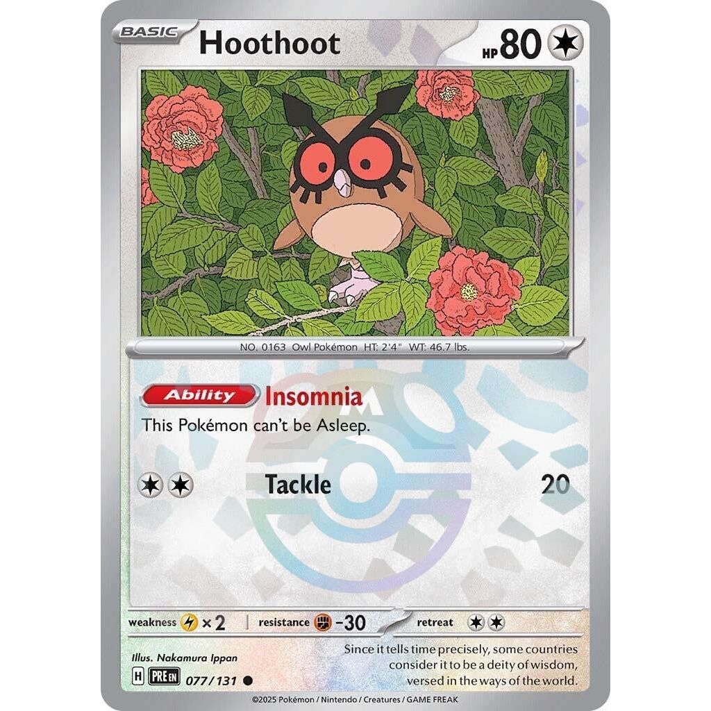 Image for Hoothoot (Master Ball Pattern) (077/131) (PRE) - Pokemon