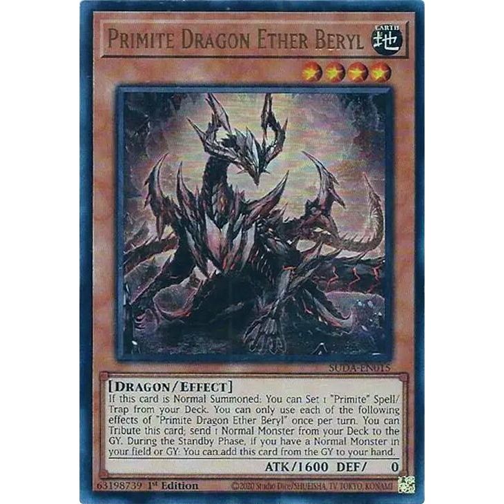 Image for Primite Dragon Ether Beryl (SUDA-EN015) (SUDA) - YuGiOh