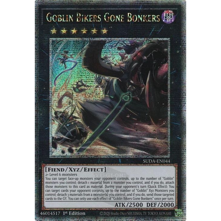 Image for Goblin Bikers Gone Bonkers (Quarter Century Secret Rare) (SUDA-EN044) (SUDA) - YuGiOh