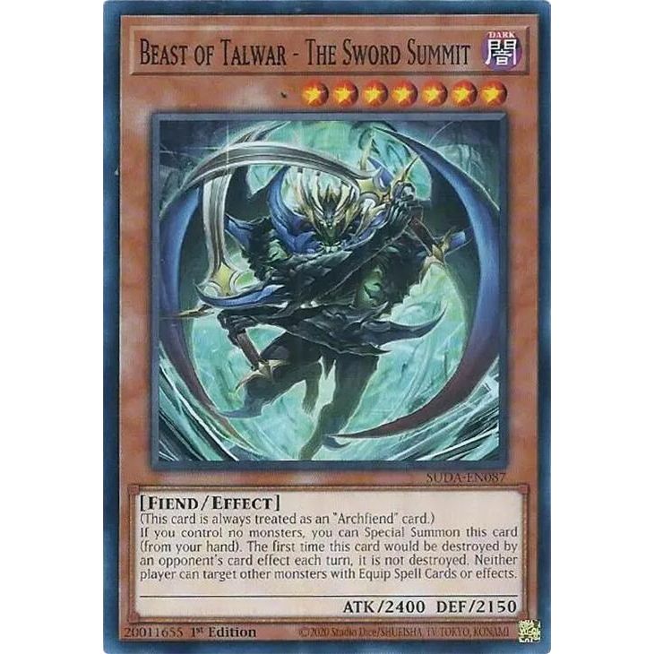 Image for Beast of Talwar - The Sword Summit (SUDA-EN087) (SUDA) - YuGiOh