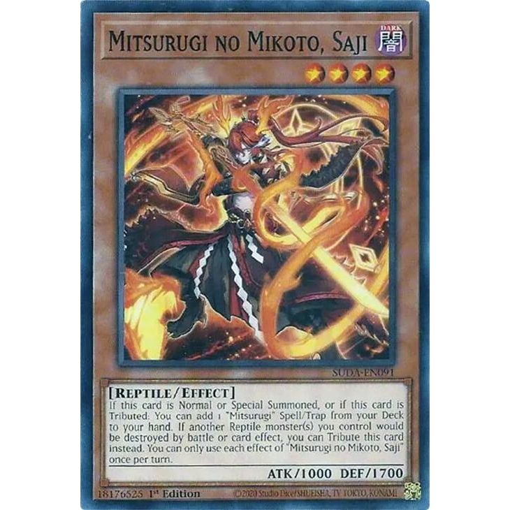 Image for Mitsurugi no Mikoto, Saji (SUDA-EN091) (SUDA) - YuGiOh