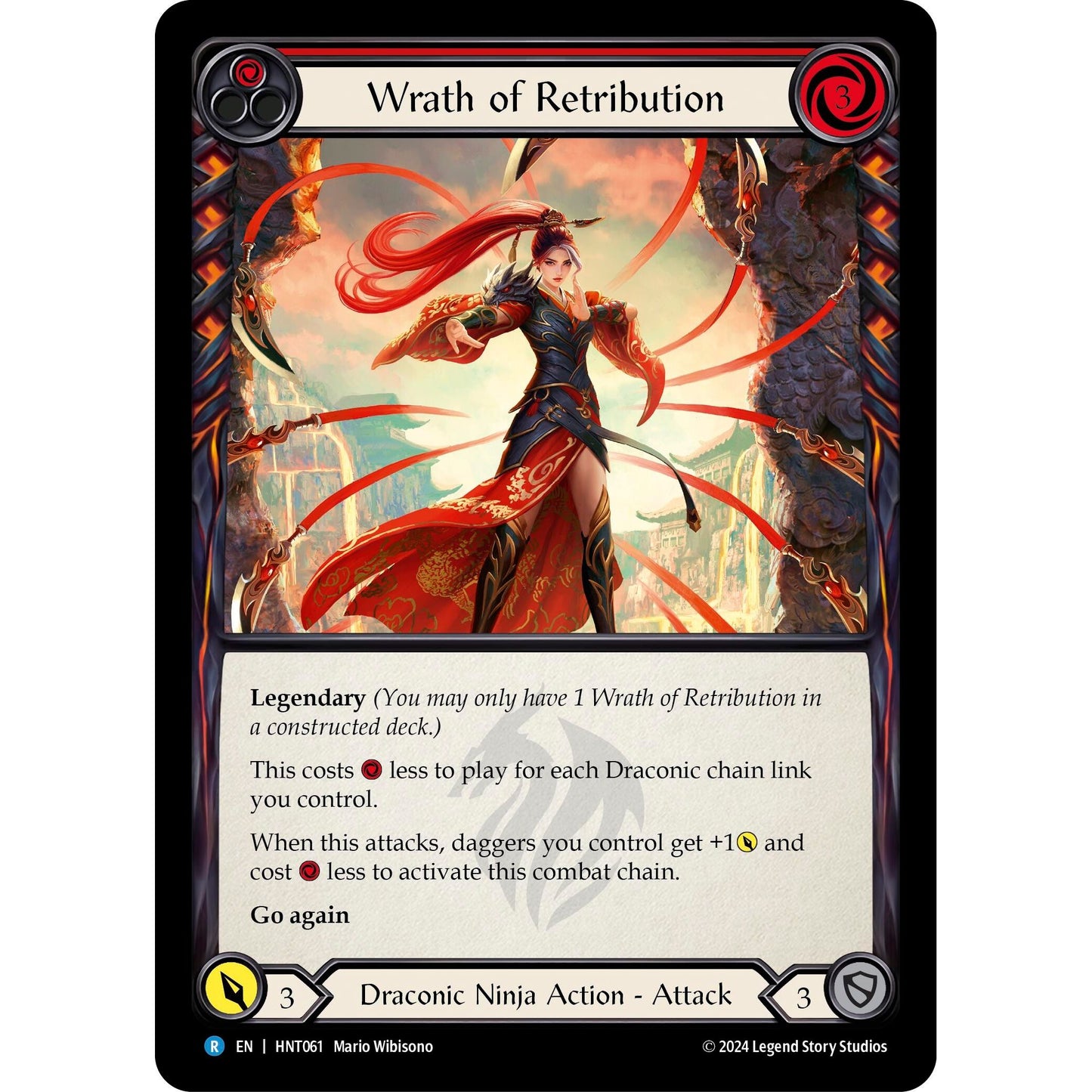 Image for Wrath of Retribution (Red) (HNT061) - Flesh and Blood TCG