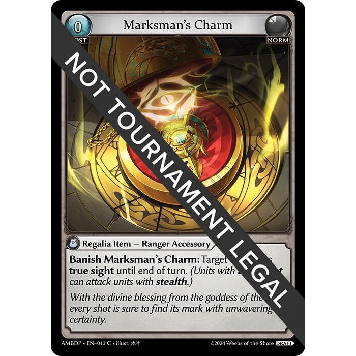 Image for Marksman's Charm (013) (AMBDP) - Grand Archive TCG