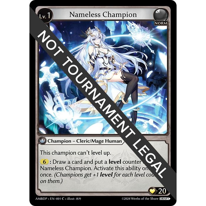 Image for Nameless Champion (Cleric/Mage) (001) (AMBDP) - Grand Archive TCG