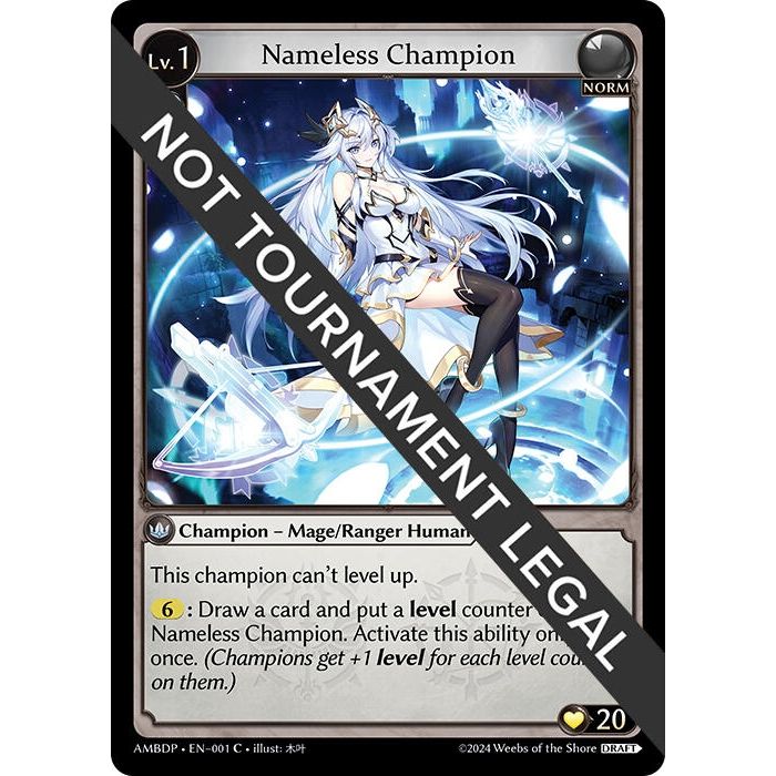 Image for Nameless Champion (Mage/Ranger) (001) (AMBDP) - Grand Archive TCG
