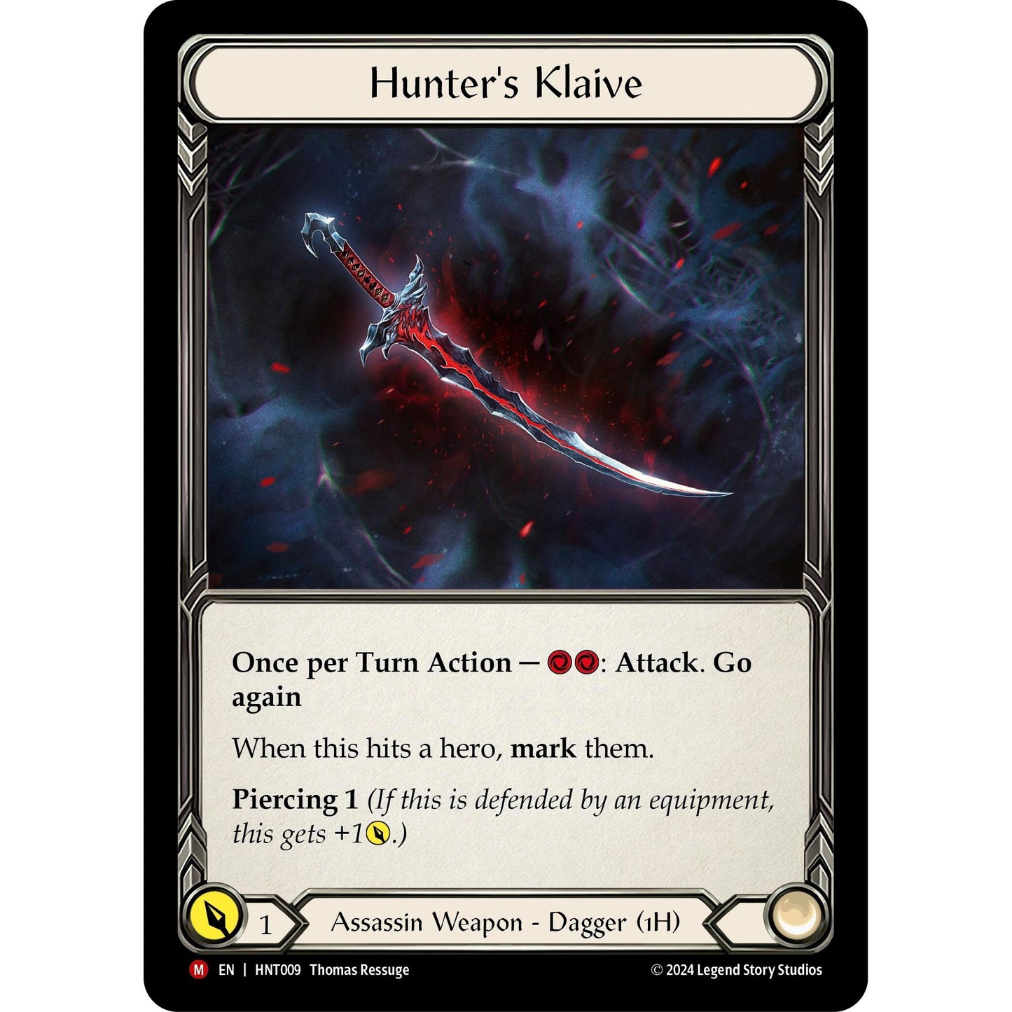 Image for Hunter's Klaive (HNT009) - Flesh and Blood TCG