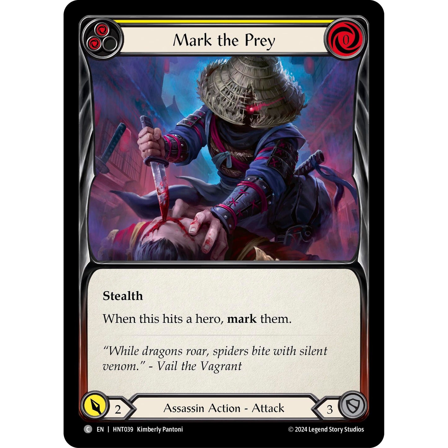 Image for Mark the Prey (Yellow) (HNT039) - Flesh and Blood TCG