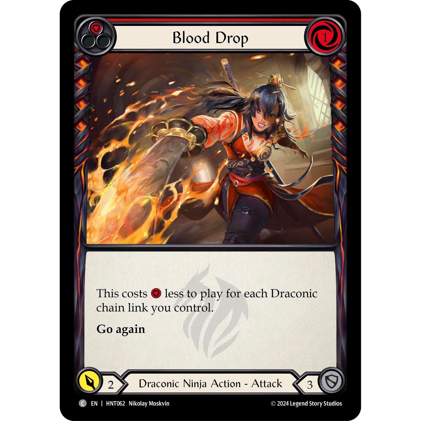 Image for Blood Drop (Red) (HNT062) - Flesh and Blood TCG
