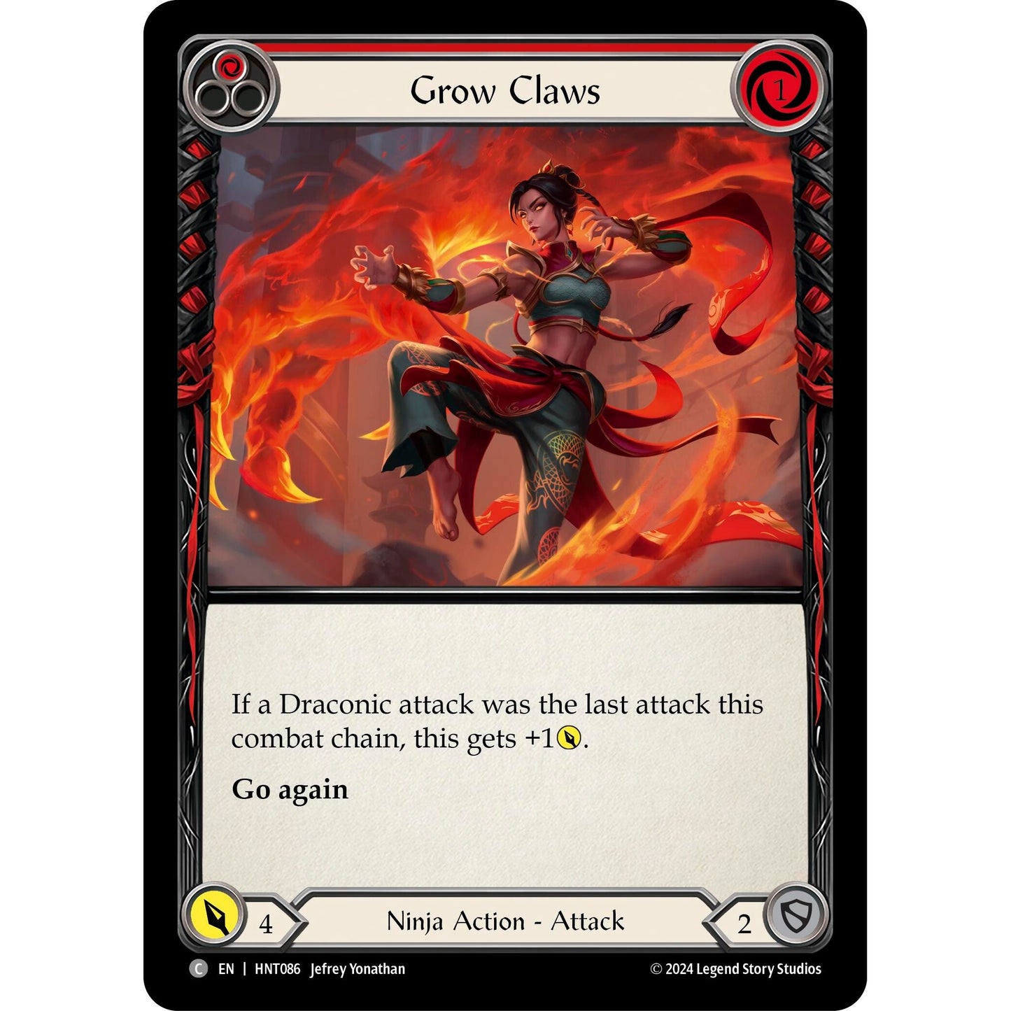 Image for Grow Claws (Red) (HNT086) - Flesh and Blood TCG