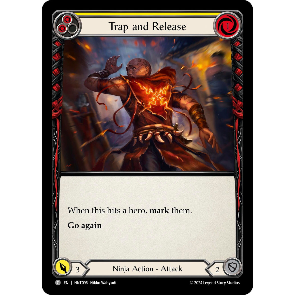 Image for Trap and Release (Yellow) (HNT096) - Flesh and Blood TCG