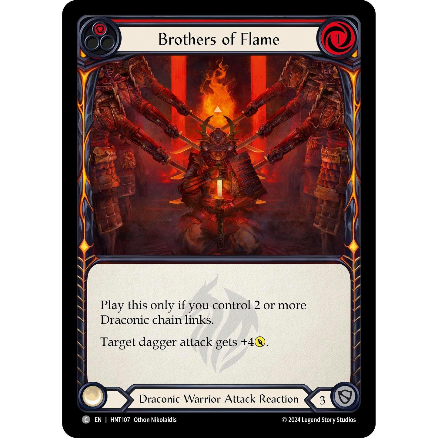 Image for Brothers of Flame (Red) (HNT107) - Flesh and Blood TCG