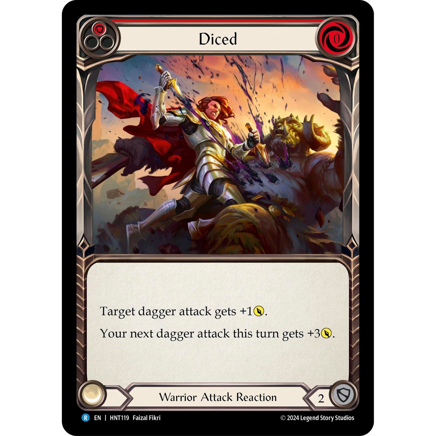 Image for Diced (Red) (HNT119) - Flesh and Blood TCG