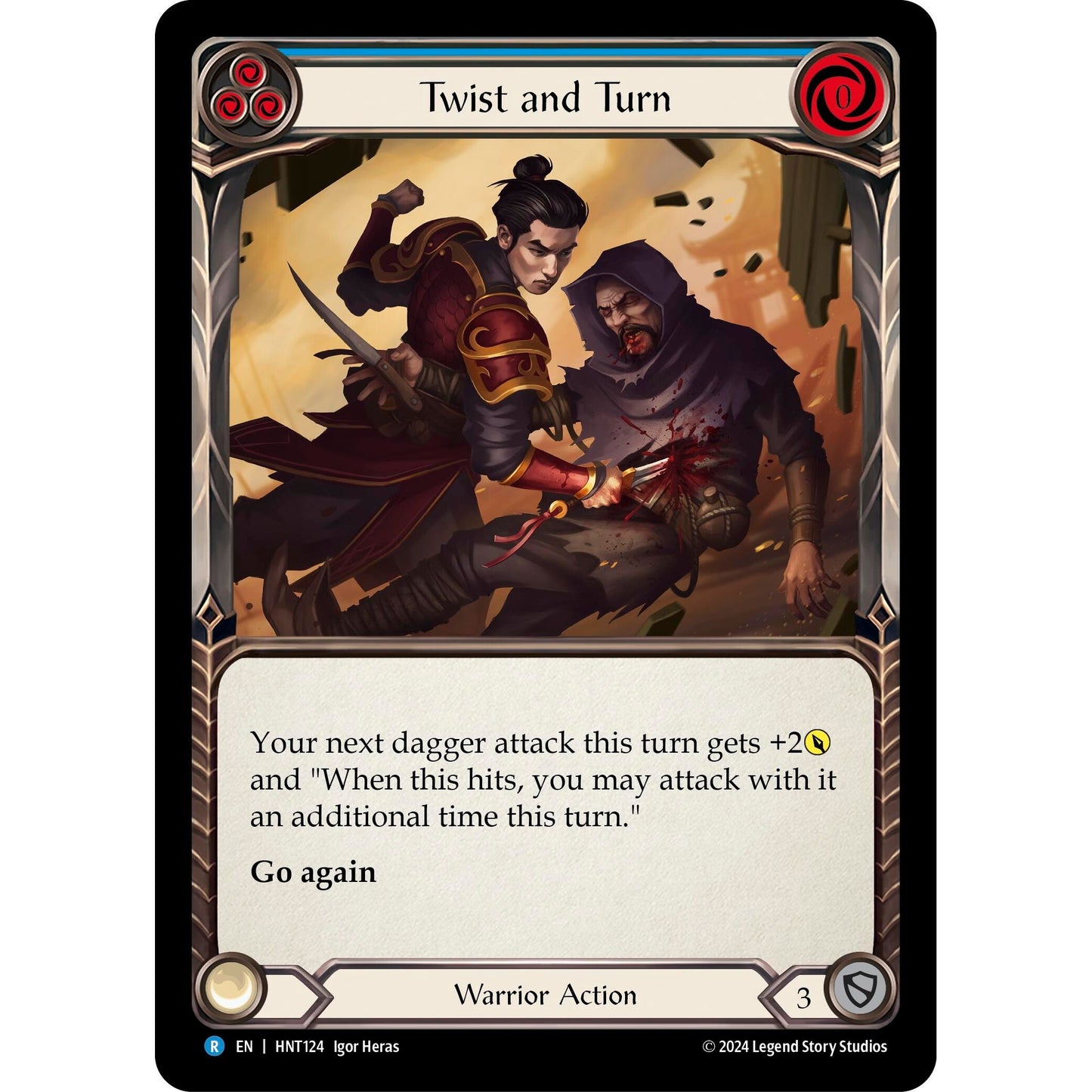 Image for Twist and Turn (Blue) (HNT124) - Flesh and Blood TCG