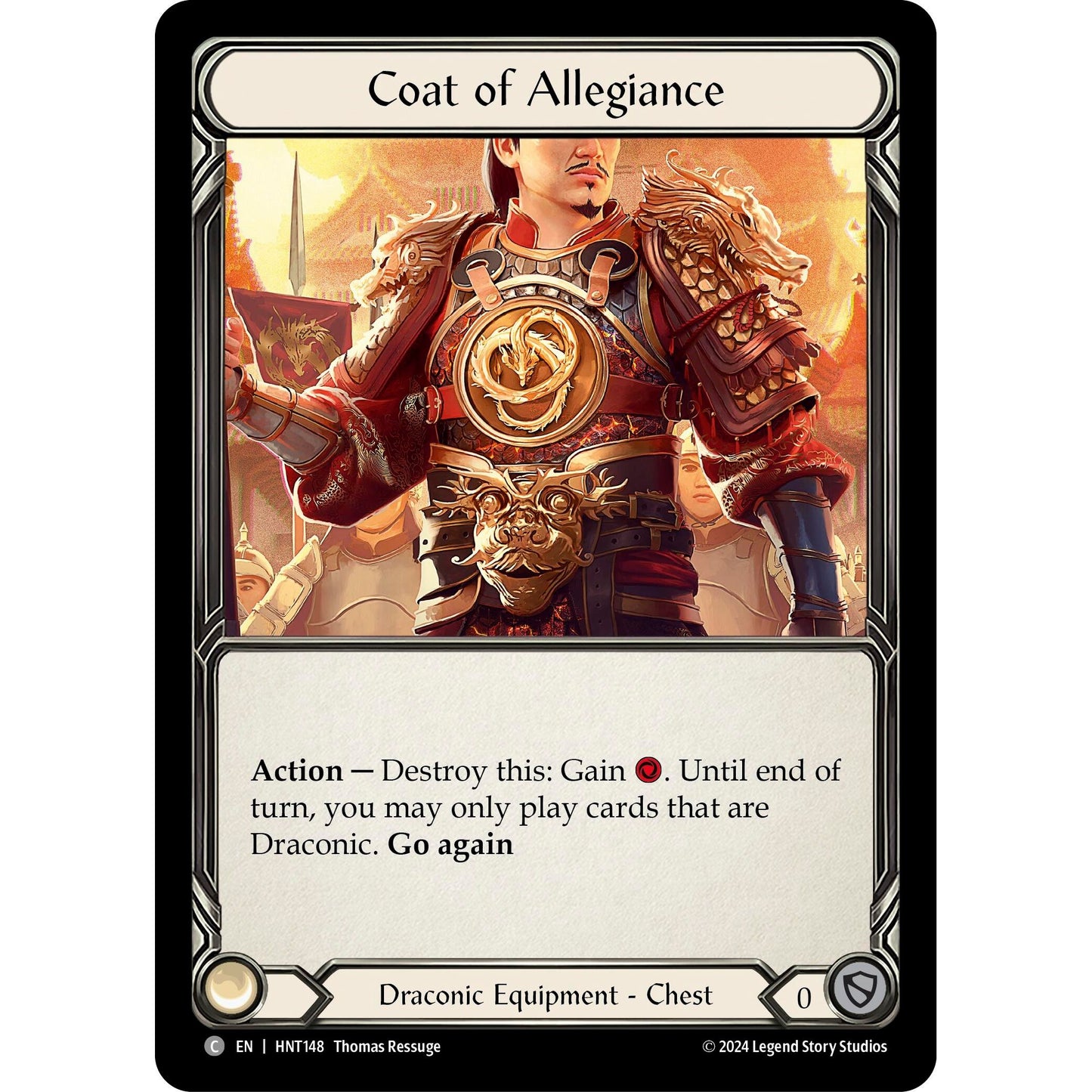 Image for Coat of Allegiance (HNT148) - Flesh and Blood TCG