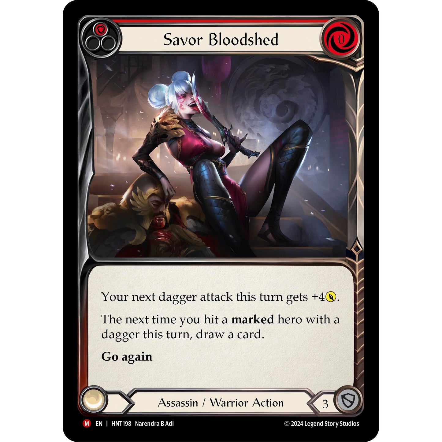Image for Savor Bloodshed (HNT198) - Flesh and Blood TCG