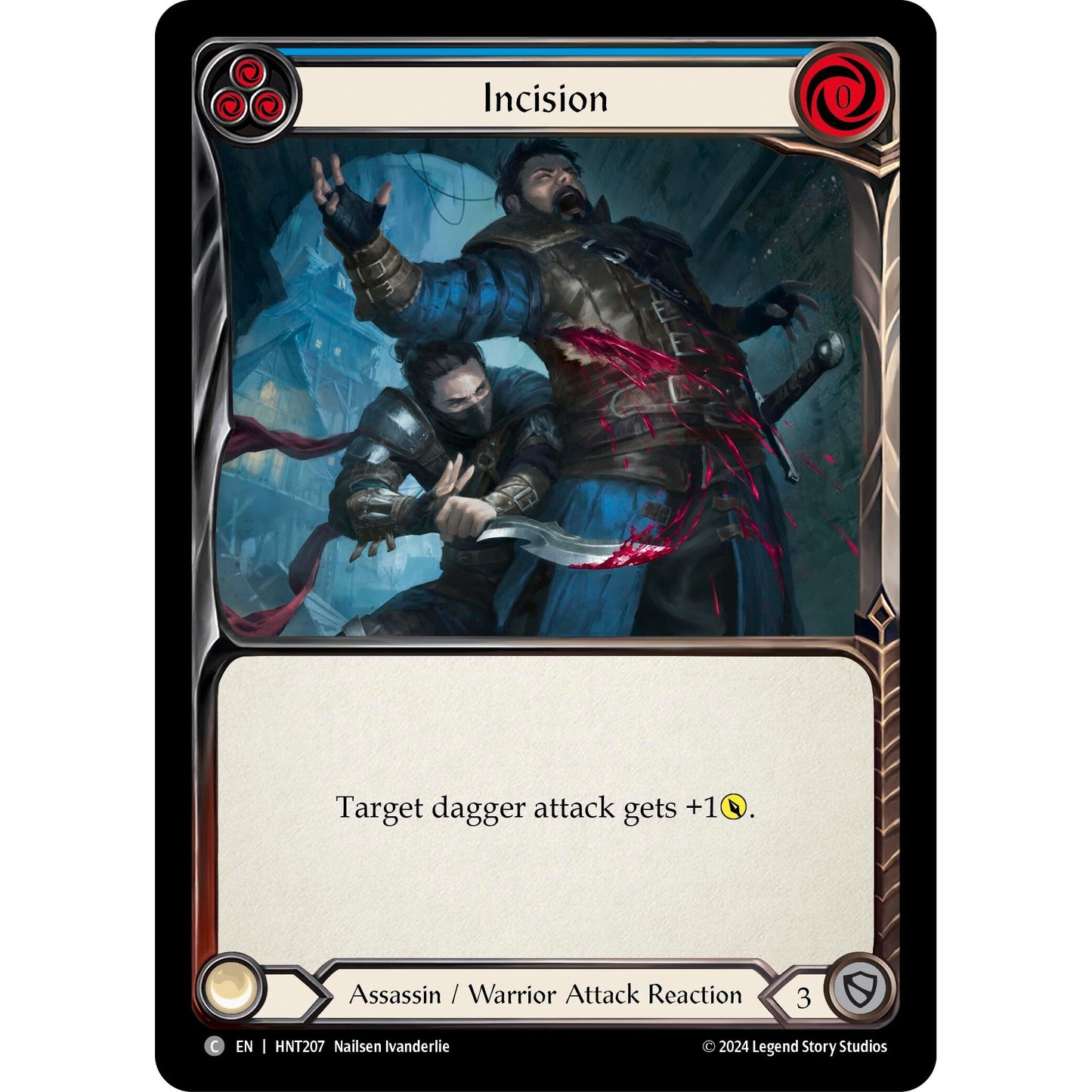 Image for Incision (Blue) (HNT207) - Flesh and Blood TCG