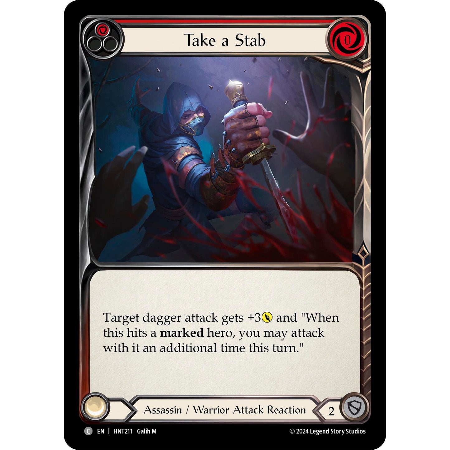 Image for Take a Stab (Red) (HNT211) - Flesh and Blood TCG