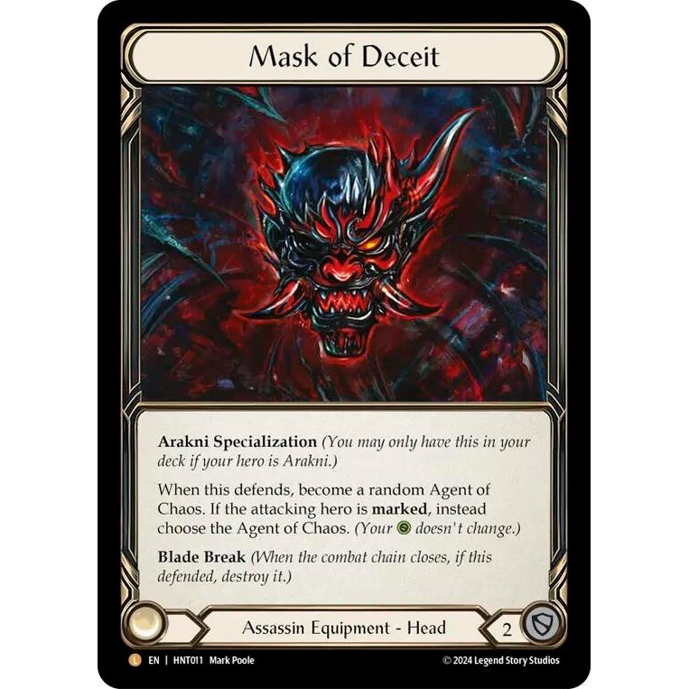 Image for Mask of Deceit (HNT011) - Flesh and Blood TCG