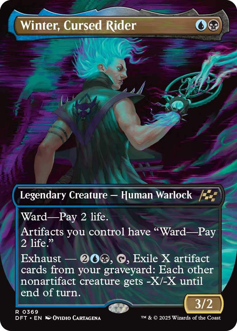 Image for Winter, Cursed Rider (Borderless) (369) - Magic: The Gathering