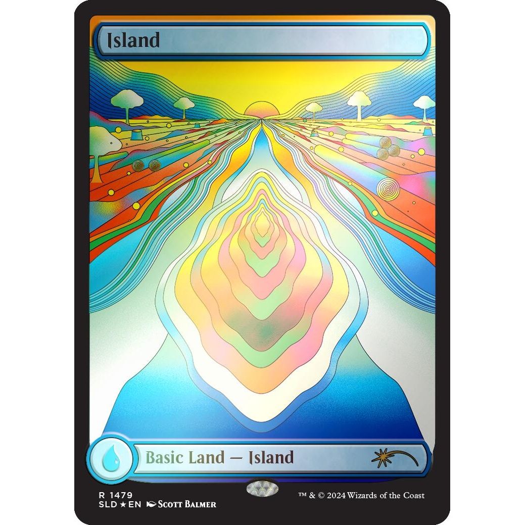 Image for Island (1479) (Rainbow Foil) (1479) (SLD) - Magic: The Gathering