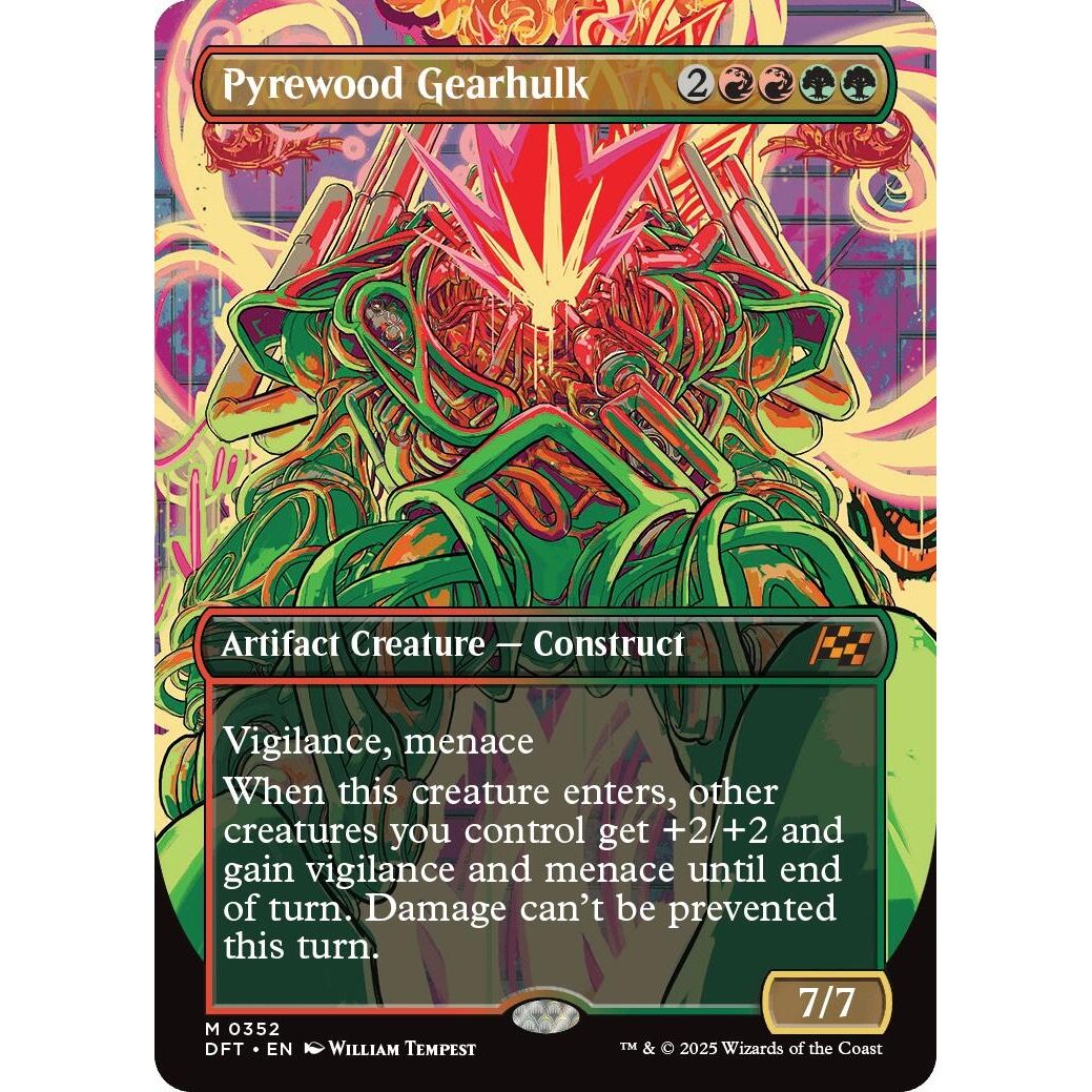 Image for Pyrewood Gearhulk (Borderless) (352) (DFT) - Magic: The Gathering