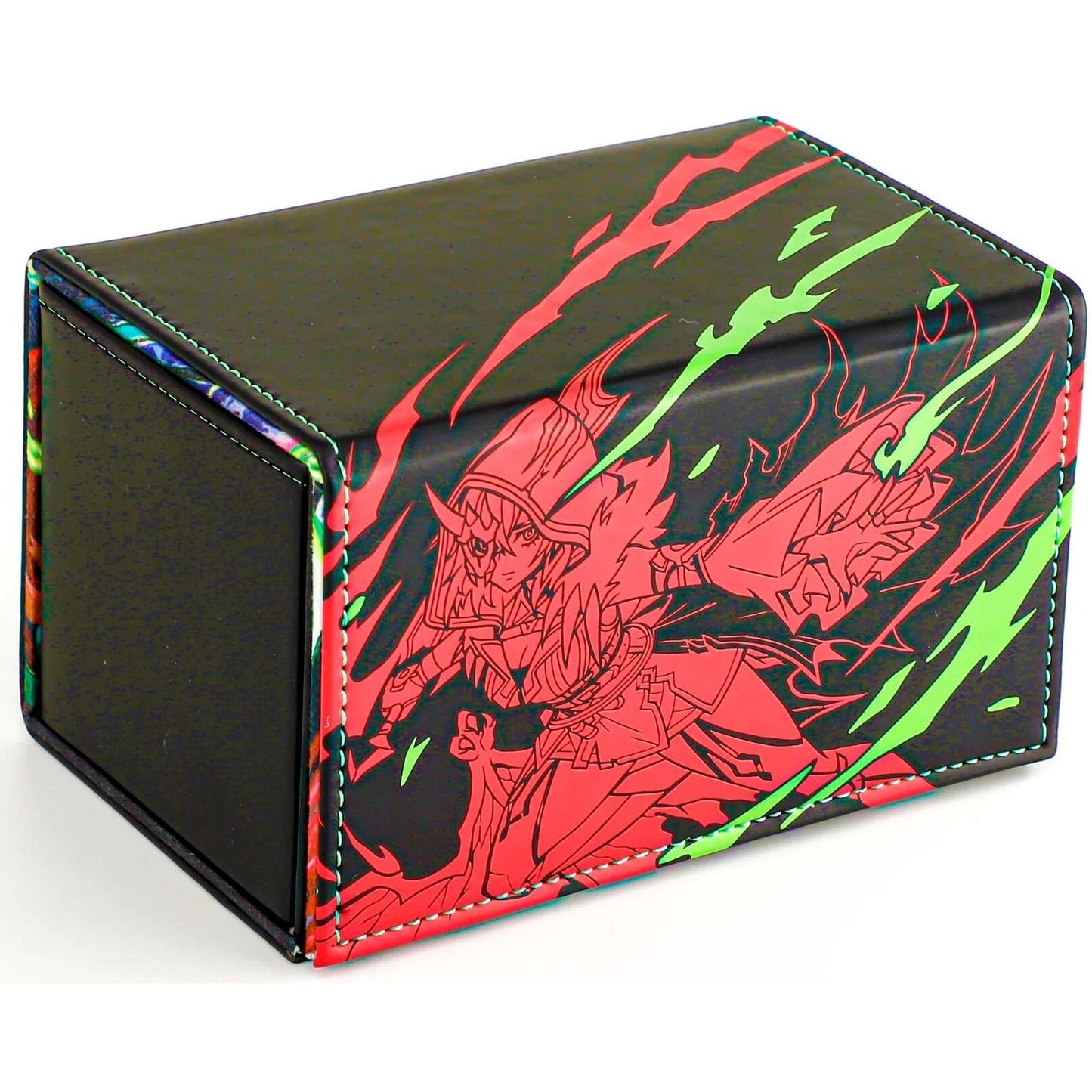 Image for Viridian Vex Faux Leather Dicewinder Deck Box (Red Belle) - Deck Boxes