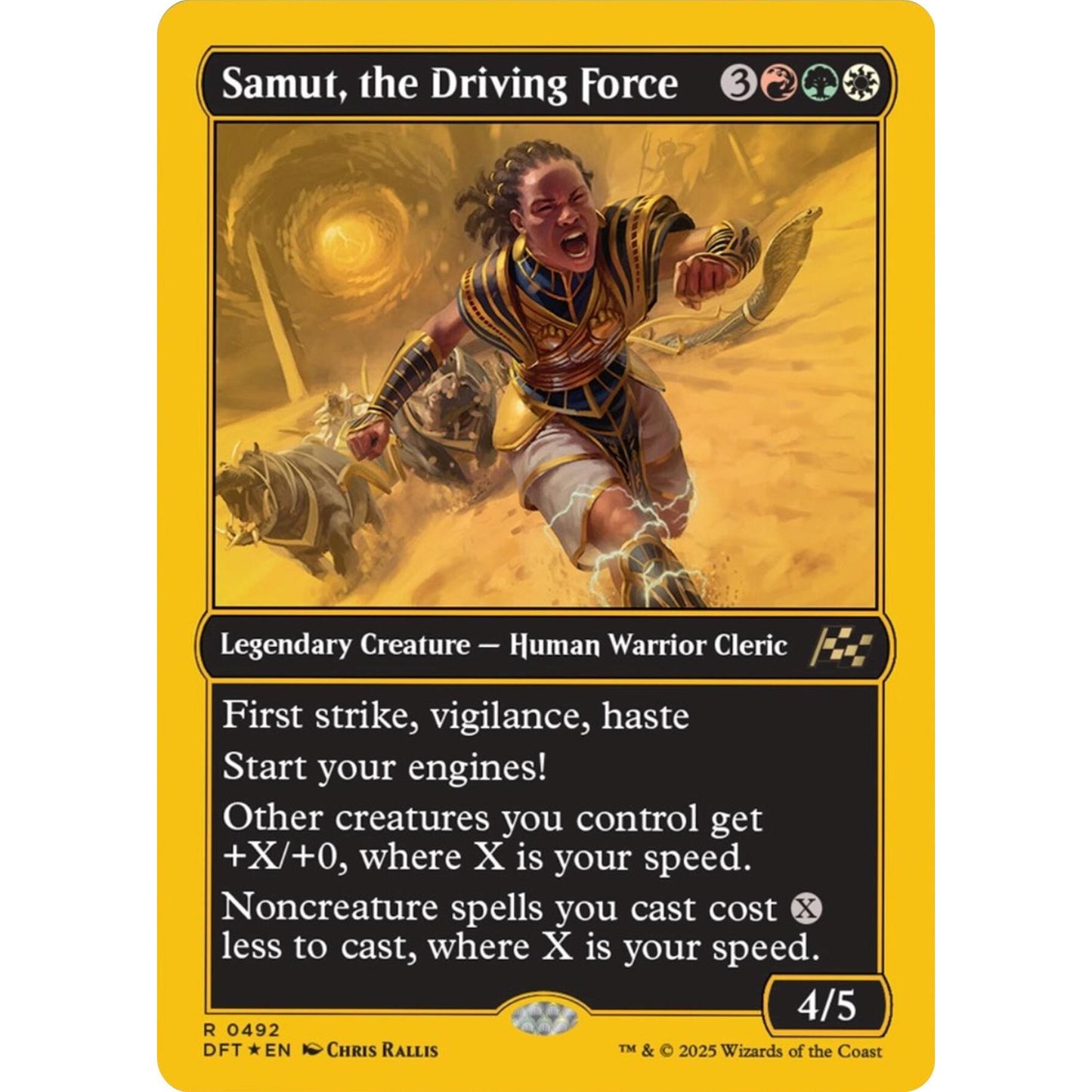 Image for Samut, the Driving Force (First-Place Foil) (492) (DFT) - Magic: The Gathering