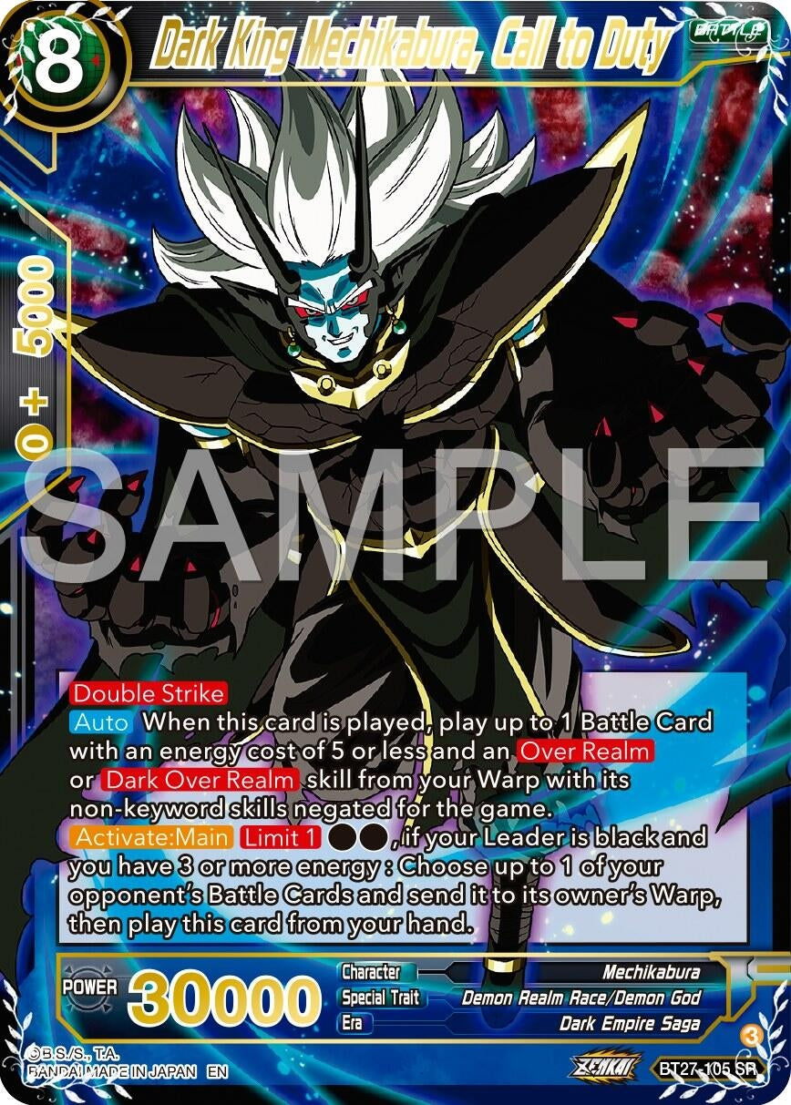 Image for Dark King Mechikabura, Call to Duty (BT27-105) (BT27) - Dragon Ball Super: Masters