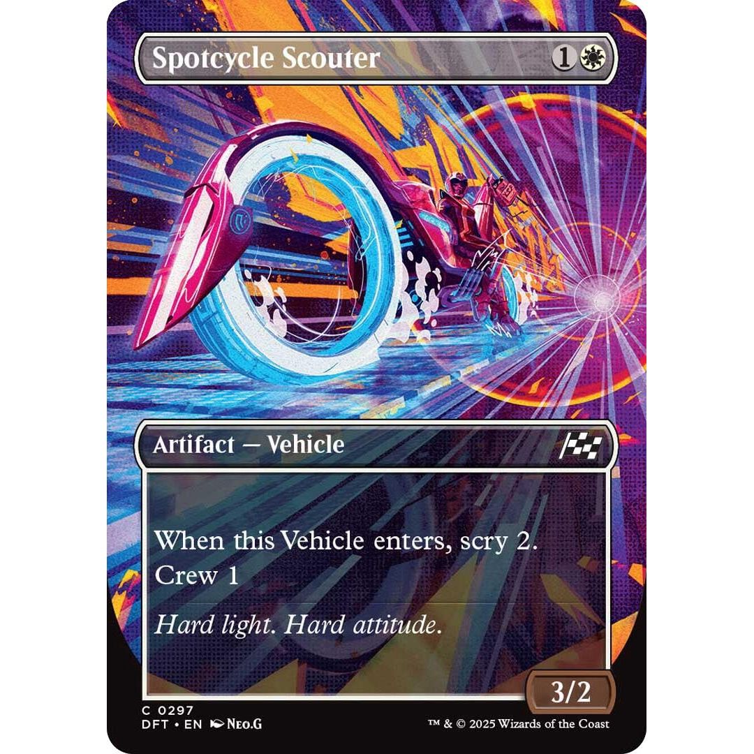 Image for Spotcycle Scouter (Borderless) (297) (DFT) - Magic: The Gathering