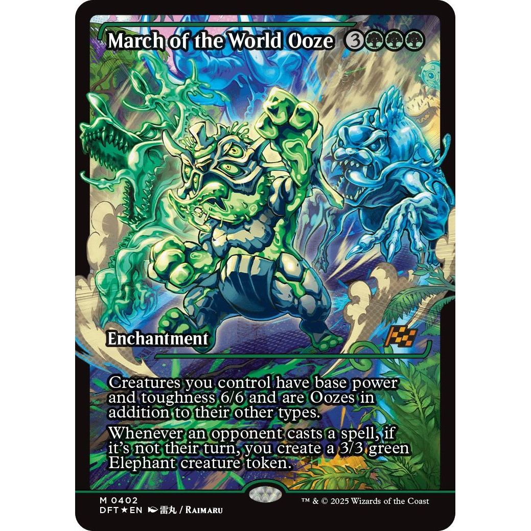 Image for March of the World Ooze (Showcase) (402) (DFT) - Magic: The Gathering