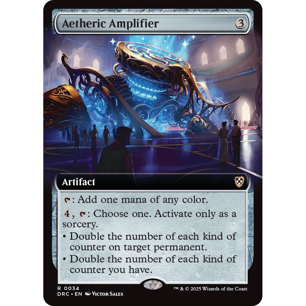 Image for Aetheric Amplifier (Extended Art) (34) (DRC) - Magic: The Gathering