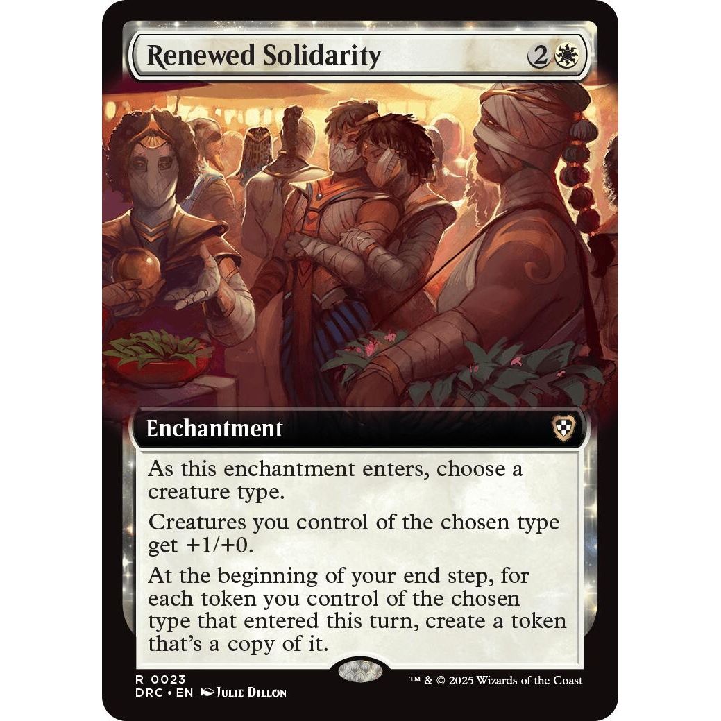 Image for Renewed Solidarity (Extended Art) (23) (DRC) - Magic: The Gathering