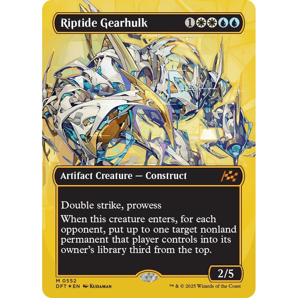 Image for Riptide Gearhulk (Borderless) (First-Place Foil) (552) (DFT) - Magic: The Gathering