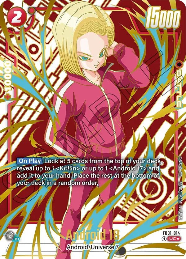 Image for Android 18 - FB01-014 (Alternate Art) (FB01-014) (FB01_AR) - Dragon Ball Super: Fusion World