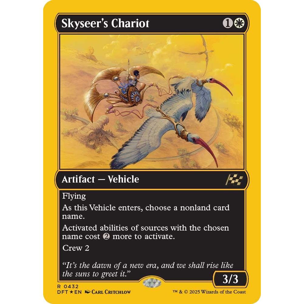 Image for Skyseer's Chariot (First-Place Foil) (432) (DFT) - Magic: The Gathering