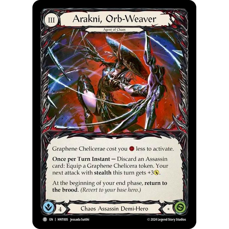 Image for Arakni, Orb-Weaver // Arakni, Redback (HNT005//HNT006) - Flesh and Blood TCG