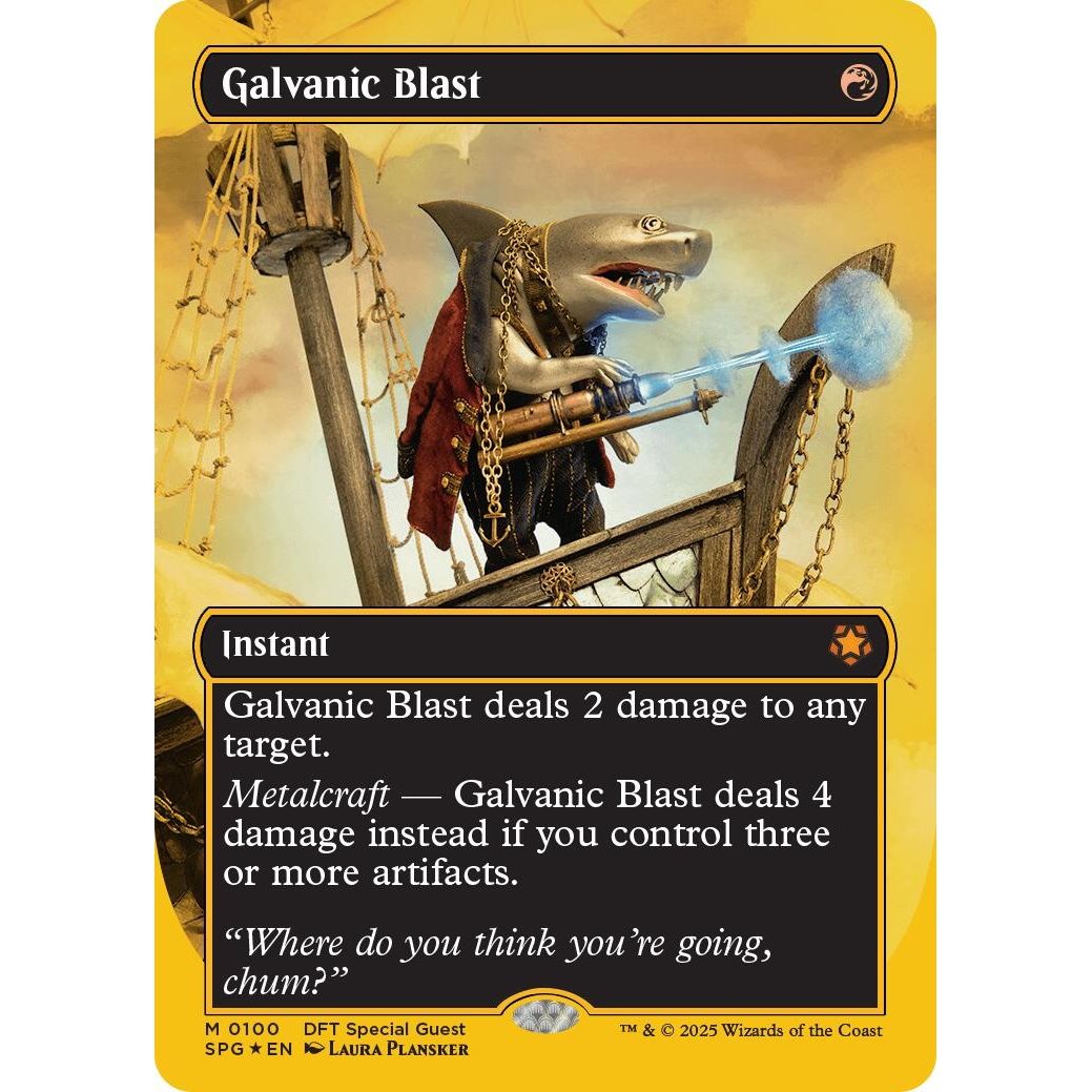 Image for Galvanic Blast (Borderless) (First-Place Foil) (100) (SPG) - Magic: The Gathering