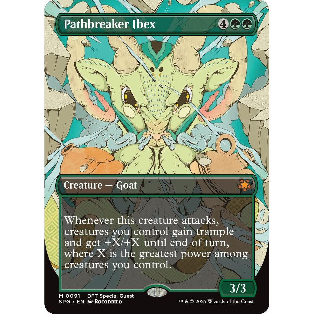 Image for Pathbreaker Ibex (Borderless) (91) (SPG) - Magic: The Gathering