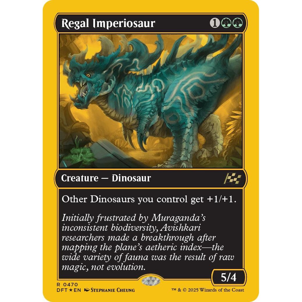 Image for Regal Imperiosaur (First-Place Foil) (470) (DFT) - Magic: The Gathering
