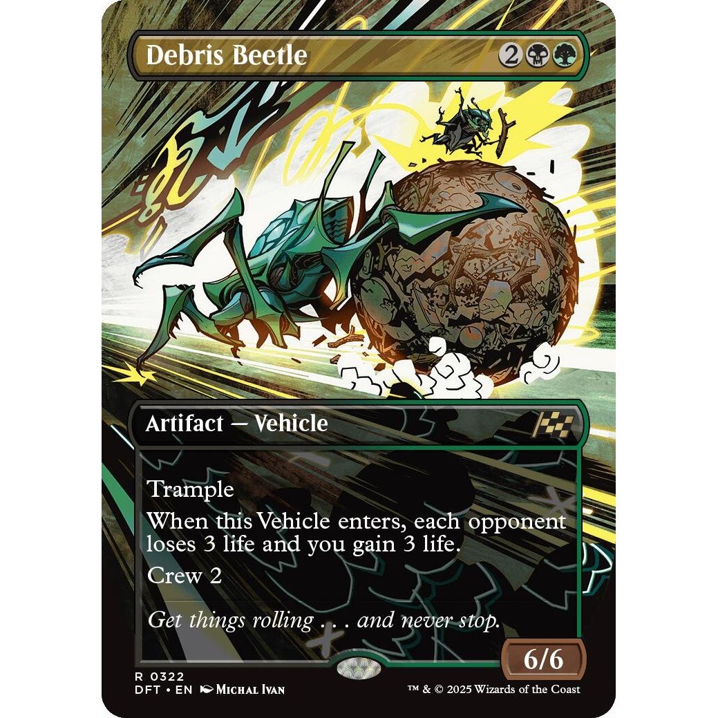 Image for Debris Beetle (Borderless) (322) (DFT) - Magic: The Gathering