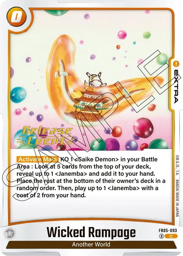 Image for Wicked Rampage (FB05-093) (FB05_PR) - Dragon Ball Super: Fusion World
