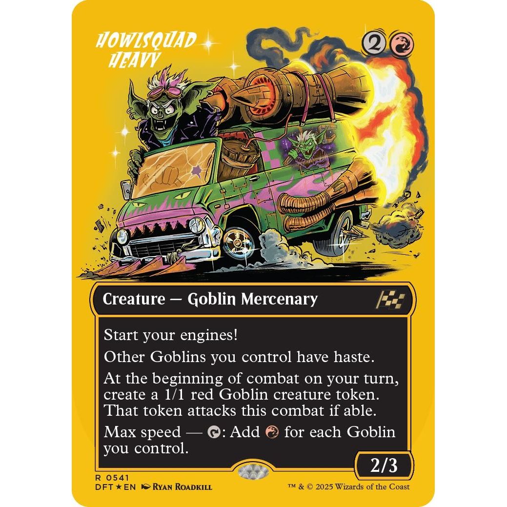 Image for Howlsquad Heavy (Borderless) (First-Place Foil) (541) (DFT) - Magic: The Gathering