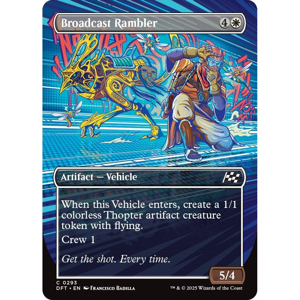 Image for Broadcast Rambler (Borderless) (293) (DFT) - Magic: The Gathering