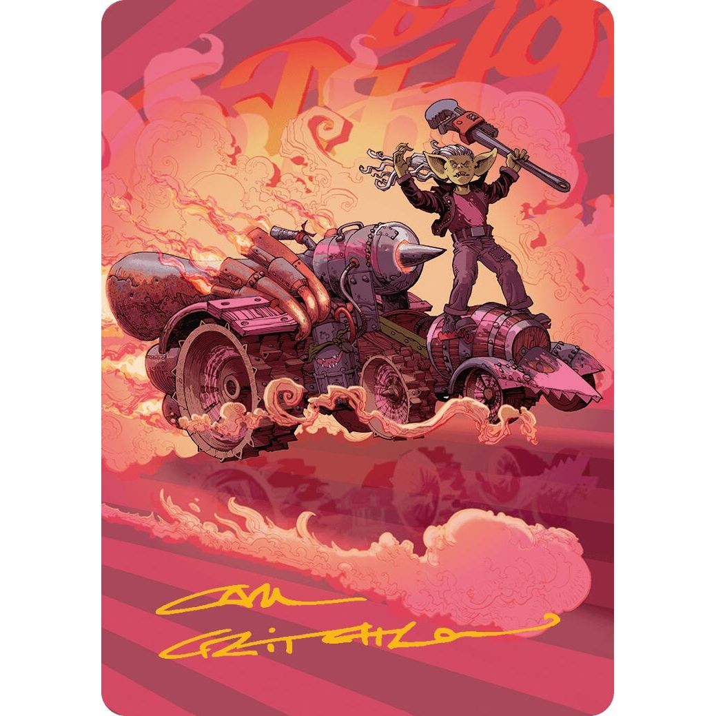 Image for Burner Rocket Art Card (Gold-Stamped Signature) (41) (AADFT) - Magic: The Gathering
