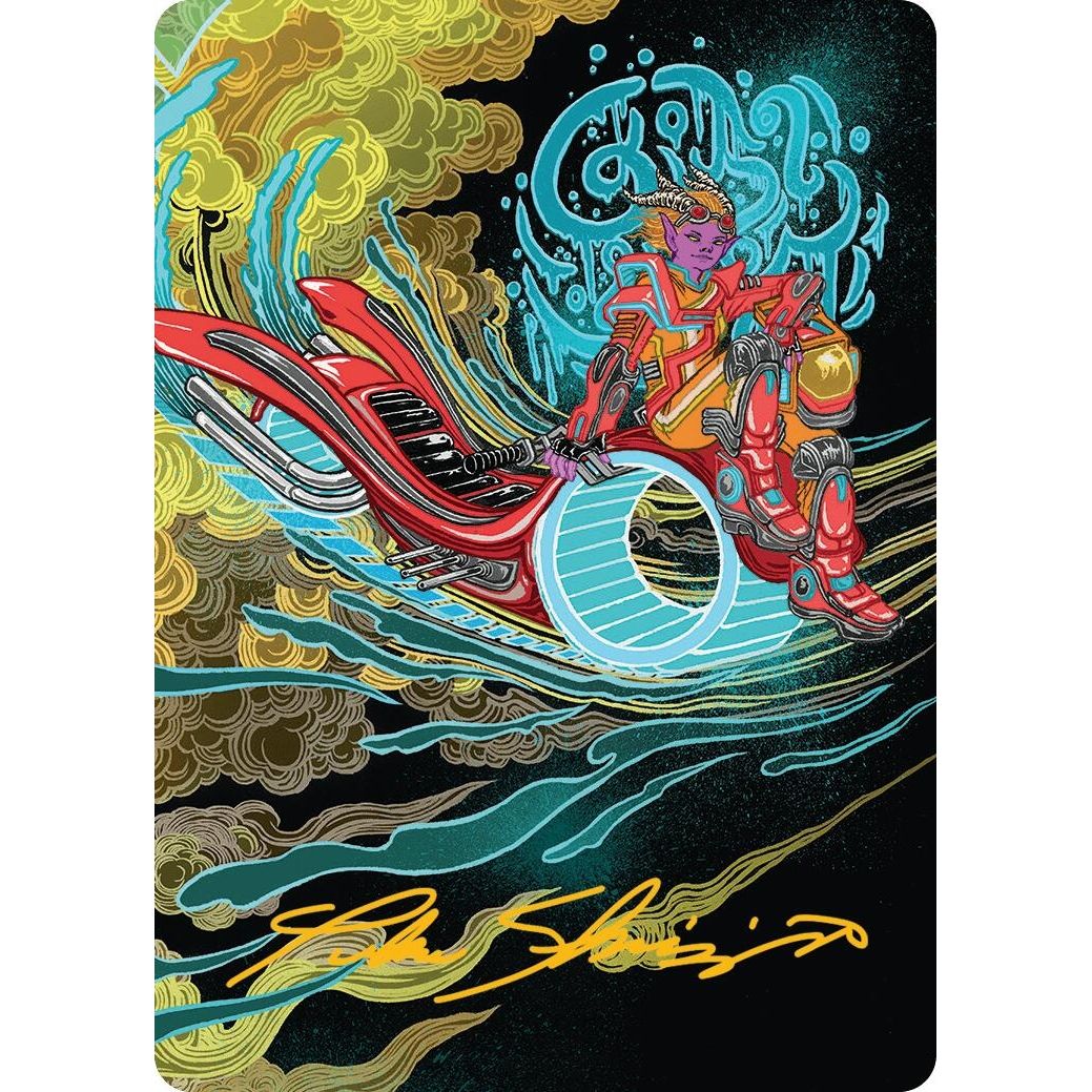 Image for Cloudspire Skycycle Art Card (Gold-Stamped Signature) (44) (AADFT) - Magic: The Gathering