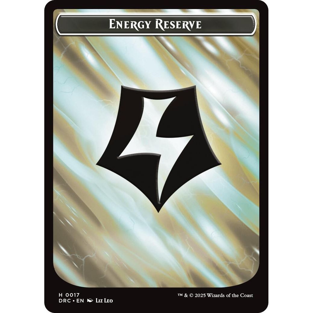 Image for Energy Reserve // Energy Reserve Double-Sided Token (17) (DRC) - Magic: The Gathering