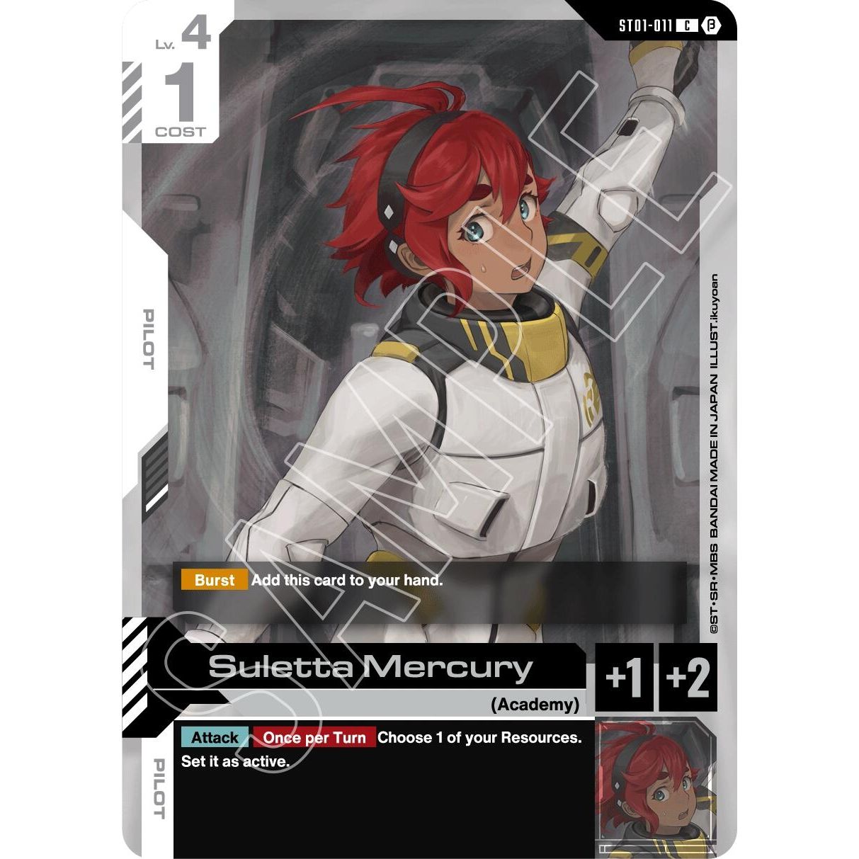 Image for Suletta Mercury (ST01-011) (GD01_b) - Gundam Card Game