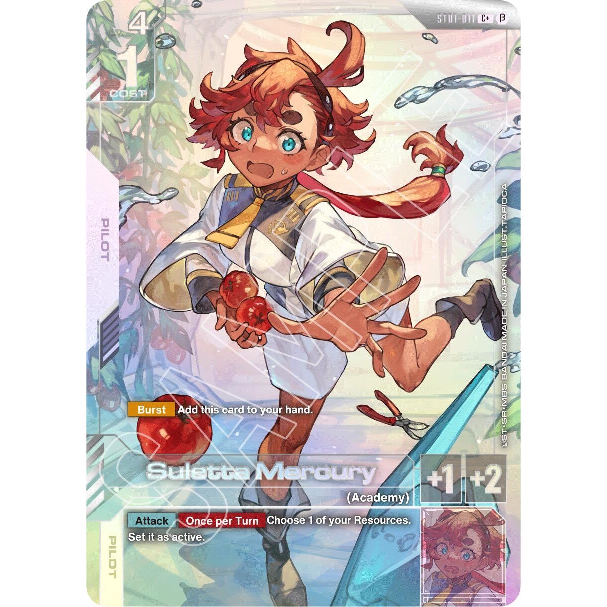 Image for Suletta Mercury (C+) (ST01-011) (GD01_b) - Gundam Card Game